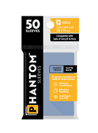 Phantom Sleeves: Gold Size (50mm x 75mm) 50 ct - Glossy Front / Matte Back