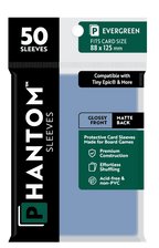 Phantom Sleeves: Evergreen Size (88mm x 125mm) 50 ct - Glossy Front / Matte Back
