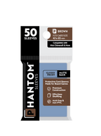 Phantom Sleeves: Brown Size (43mm x 65mm) 50 ct - Glossy Front / Matte Back