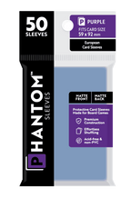 Phantom Sleeves: Purple Size (59mm x 92mm) 50 ct - Matte Front / Matte Back