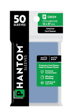 Phantom Sleeves: Green Size (56mm x 87mm) 50 ct - Matte Front / Matte Back