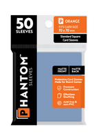Phantom Sleeves: Orange Size (70mm x 70mm) 50 ct - Matte Front / Matte Back