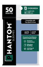 Phantom Sleeves: Evergreen Size (88mm x 125mm) 50 ct - Matte Front / Matte Back