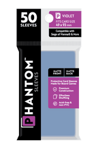 Phantom Sleeves: Violet Size (49mm x 93mm) 50 ct - Matte Front / Matte Back