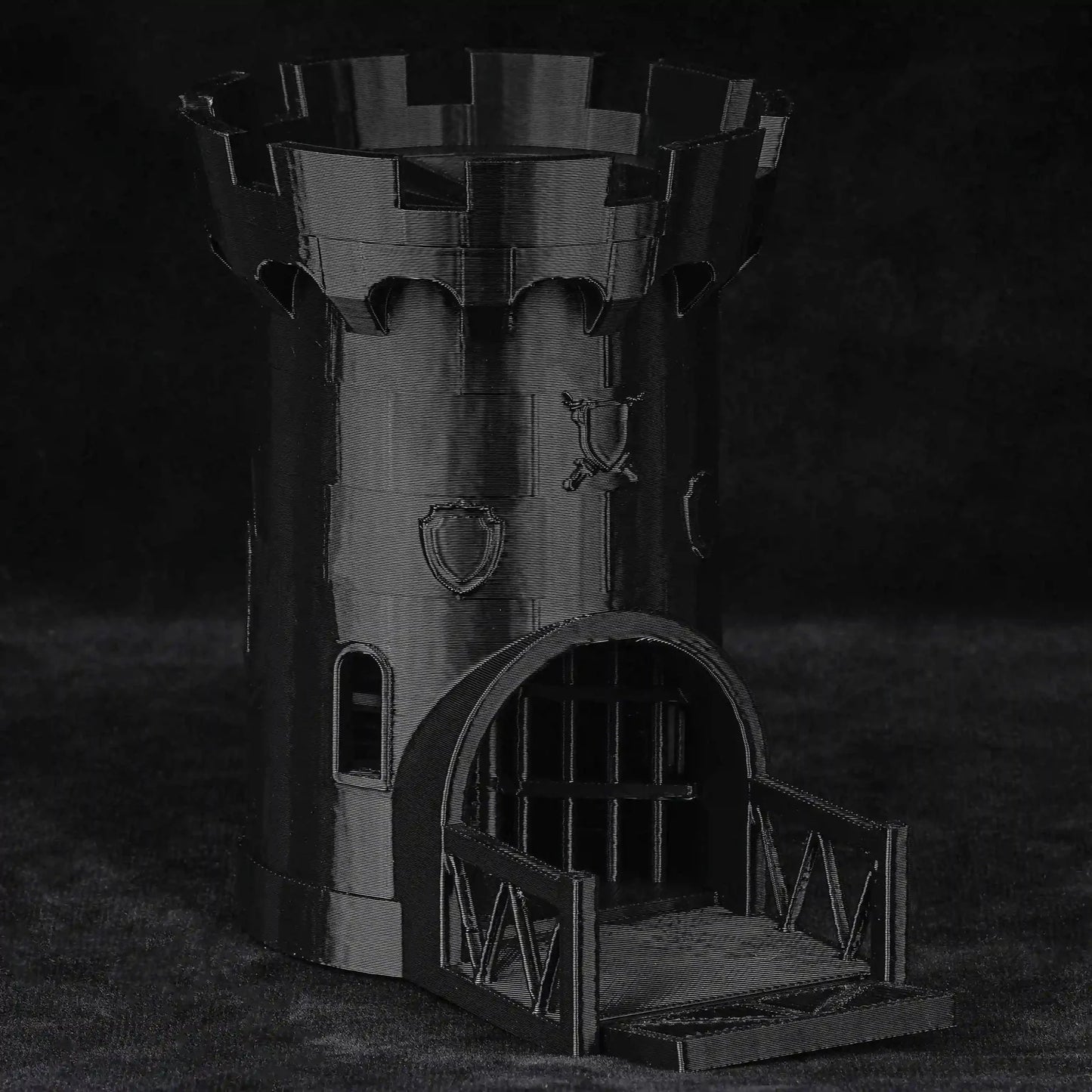 3D Printed Castle Model dungeons & dragons Dice Tower