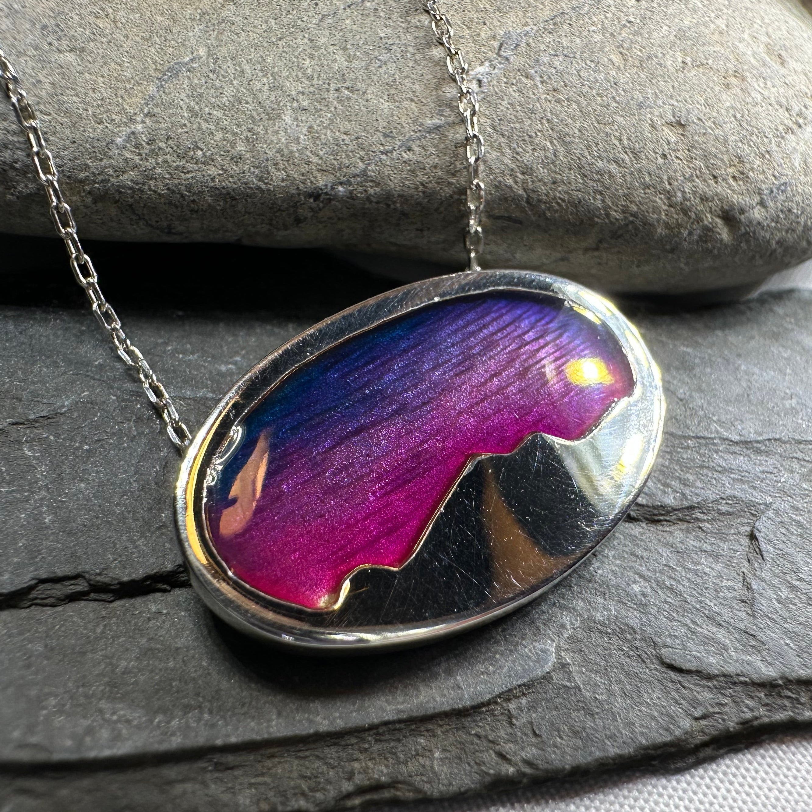 Purple Skies Northern Lights Necklace