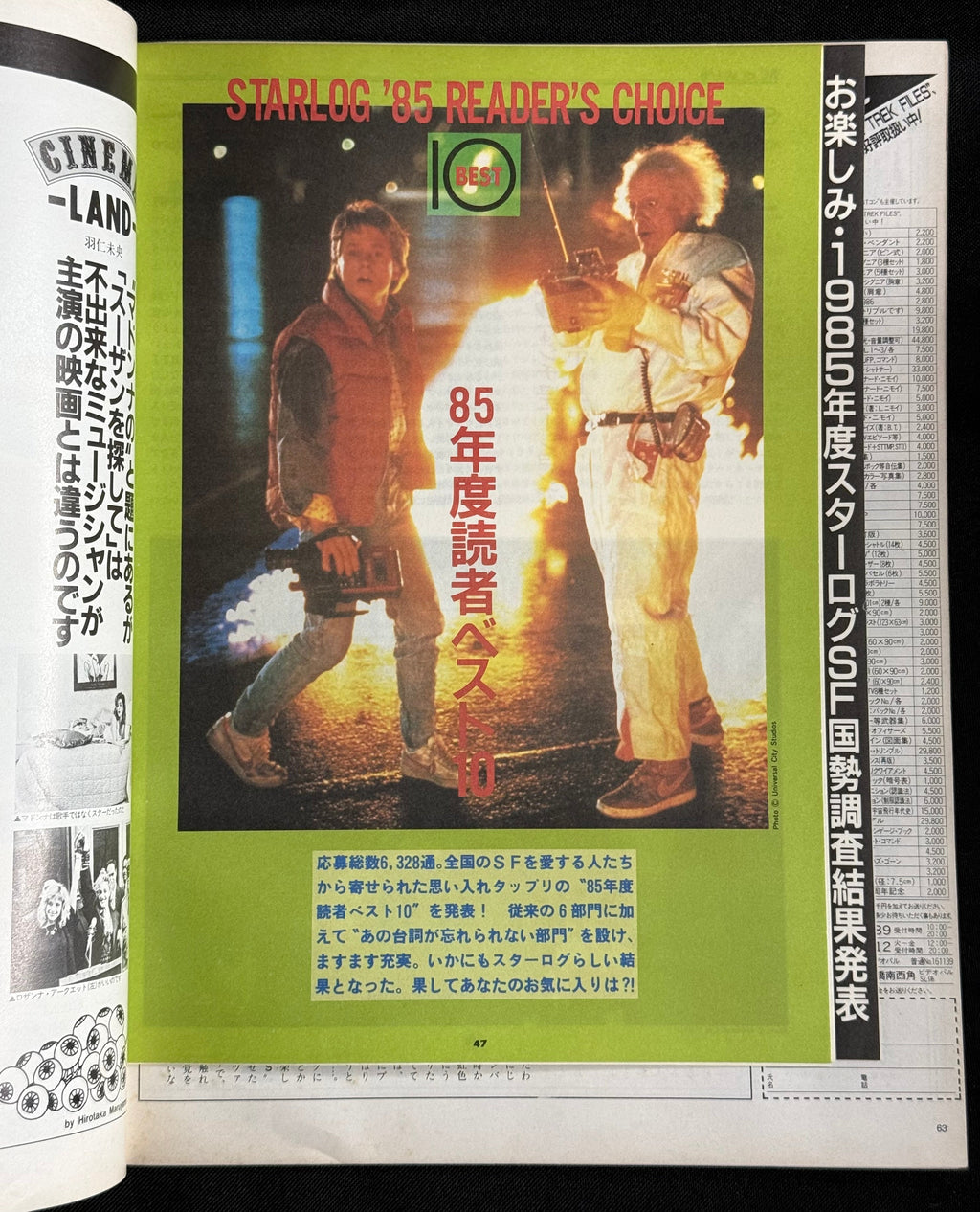 Starlog Magazine No. 91 – Japanese Edition (May 1986) w/Supplement