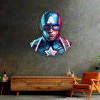 UV Printed Captain America Neon Sign,Neon Wall Art,Neon Light Sign