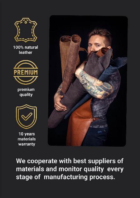 Floki leather shin guards (Vikings) - brown (lie photo) / S