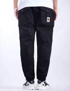 IBP332 Yin Yang Black Cargo Pants - Black / S