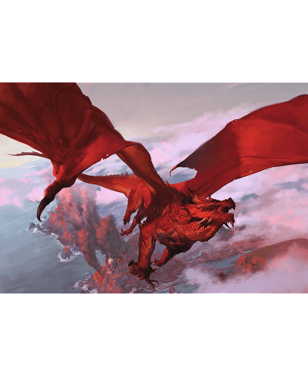 Wooden Puzzle: Dungeons & Dragons - Ancient Red Dragon (Wood Craft) - 