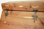Tiny Fairy Door Medieval Strap Hinge with Bronze Finish - Set of 2