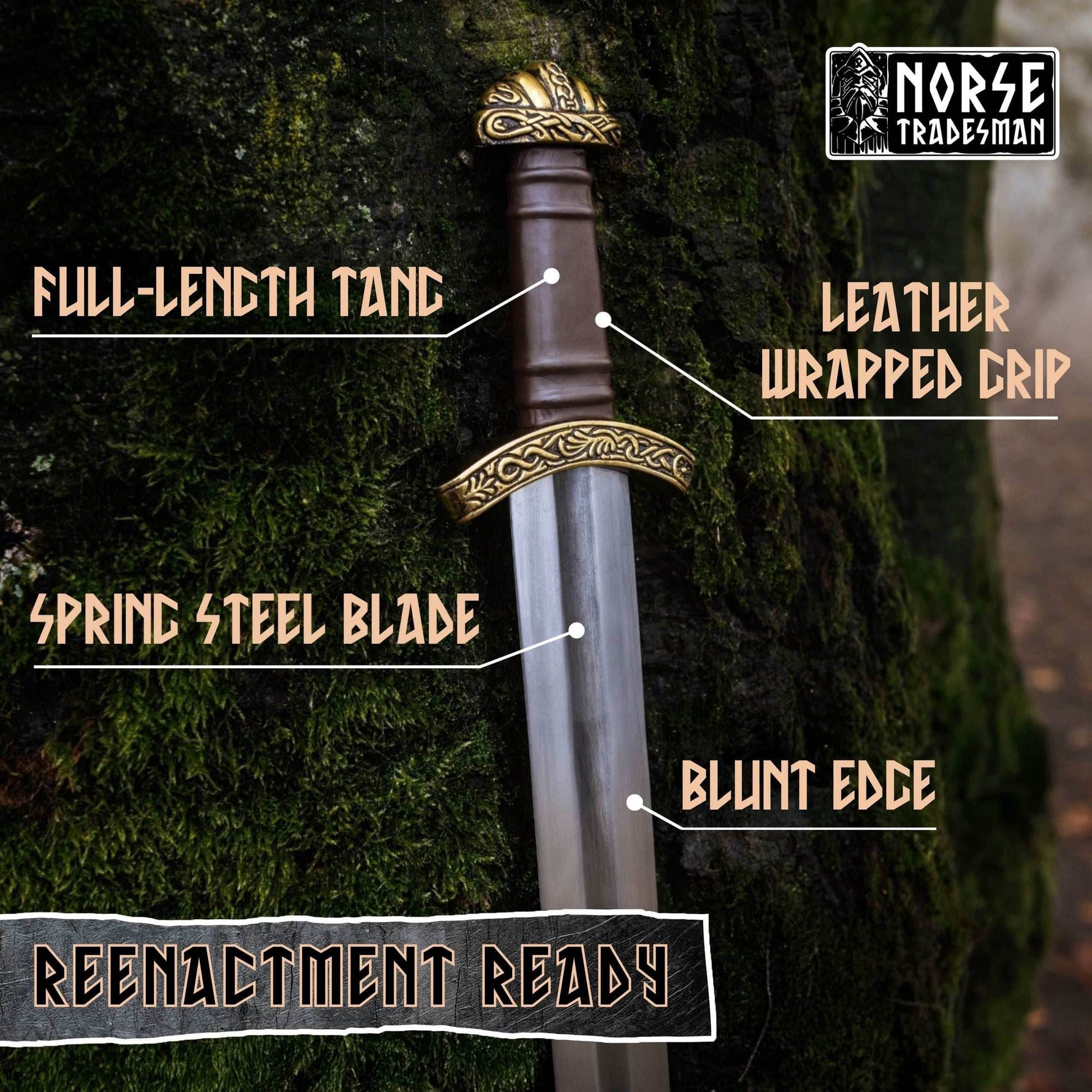 Spring Steel Viking Sword - Eldbroti - 