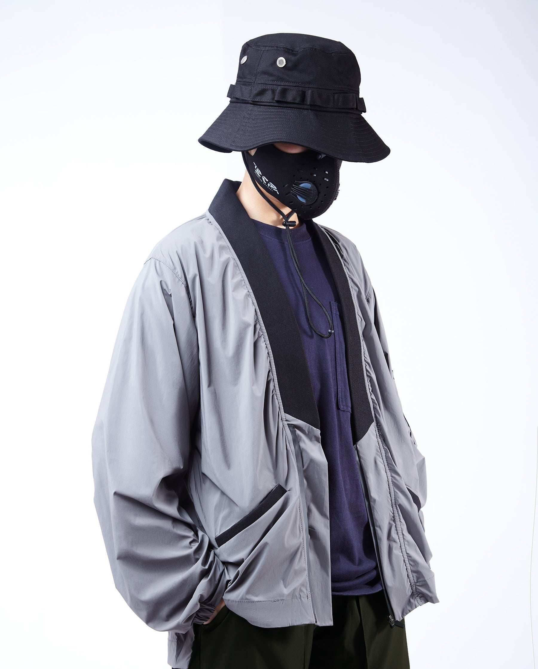 APT2809 Grey Kimono Shirt - Grey / S