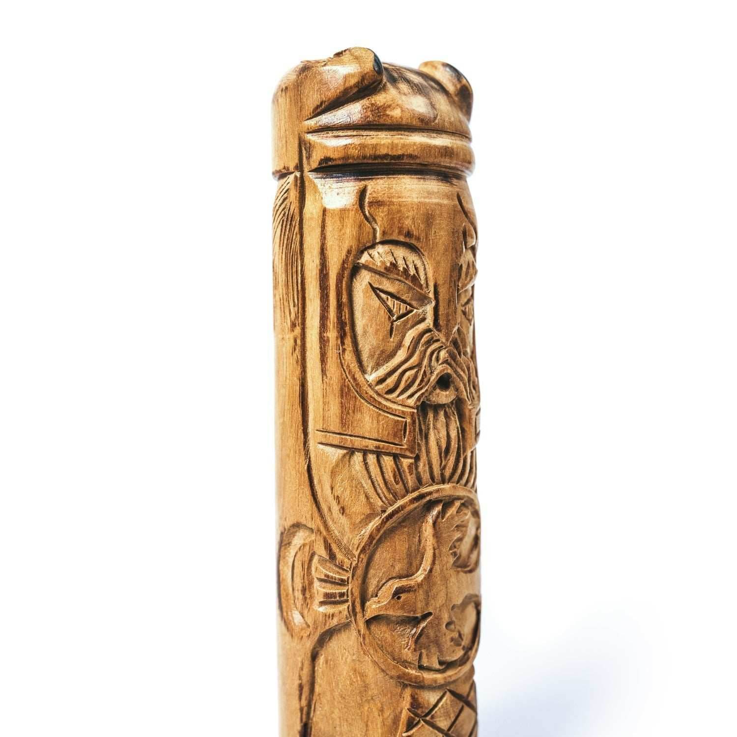 Wooden Odinn Figurine - 