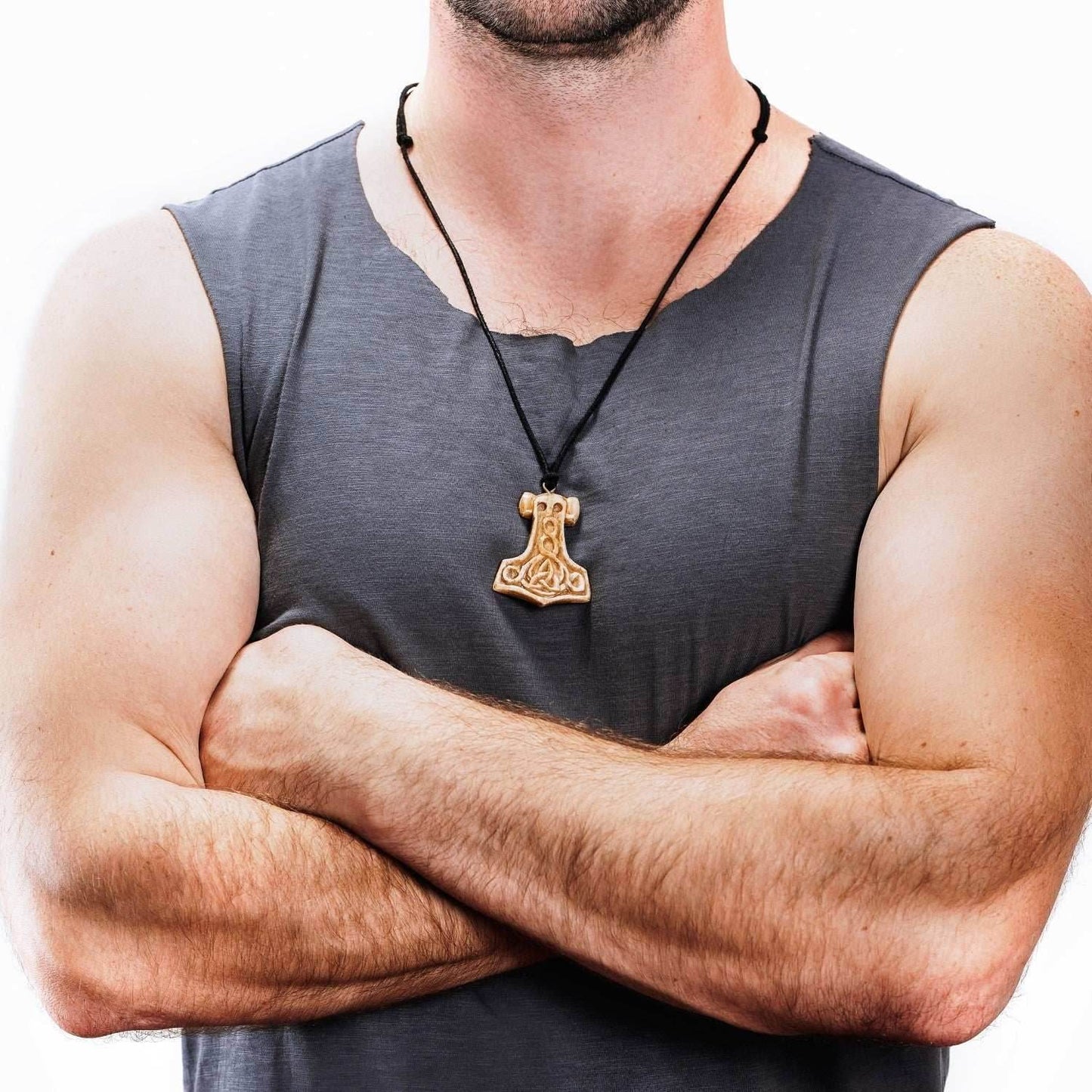 Bone Pendant - Mjolnir Odinson - 