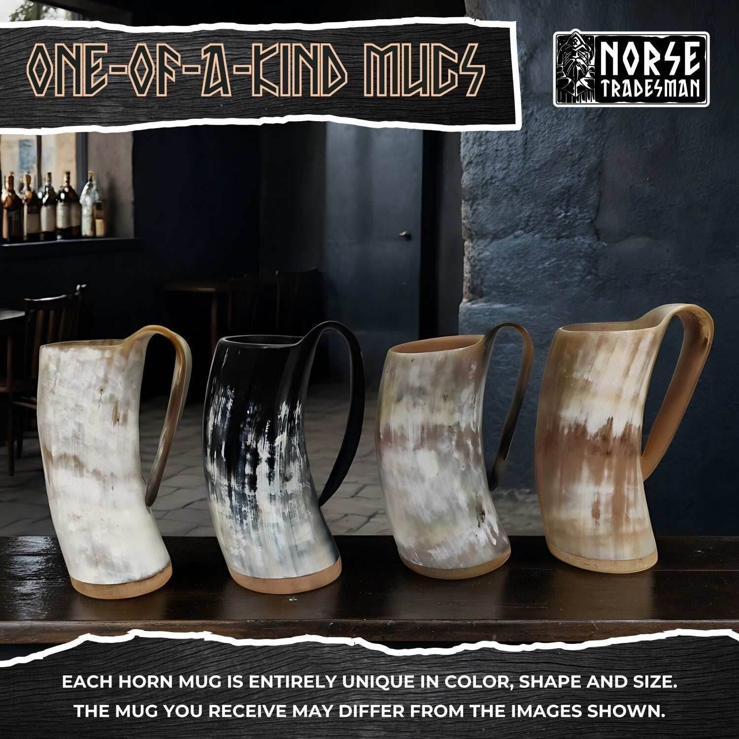 Horn Tankard Mug - Original / L (16 oz) / High Polish