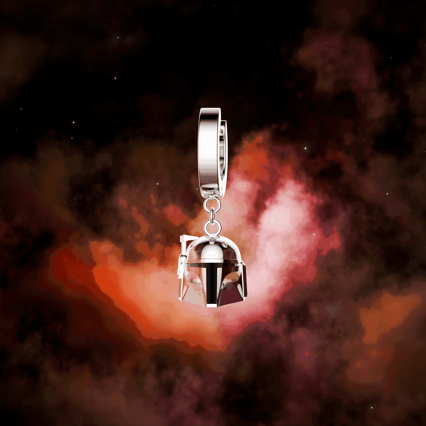 Star Wars™ Boba Fett Earring - Chrome / Single