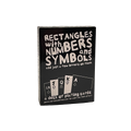 Rectangles With Numbers and Symbols and Just A Few Letters on Them