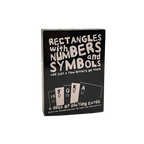 Rectangles With Numbers and Symbols and Just A Few Letters on Them