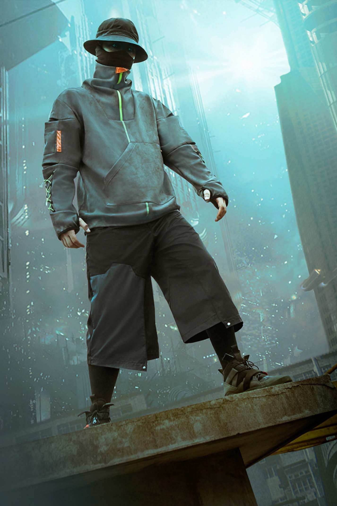 APH509 Not Evil Cyber Sweater - Grey / S