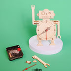 Robot Clock DIY Kit, Educational STEM Toy - 