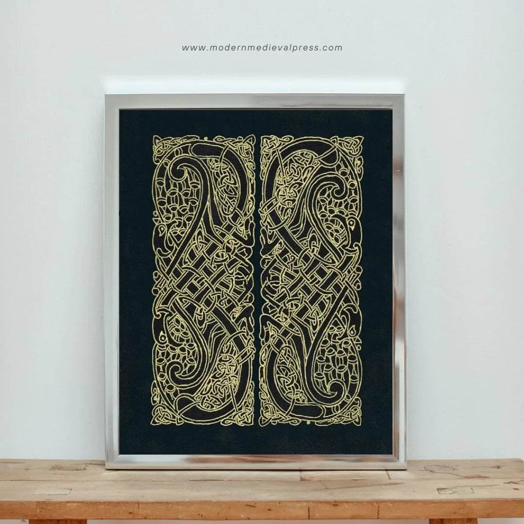 Celtic knot Intertwined Birds | Fine Art Print - 20x24