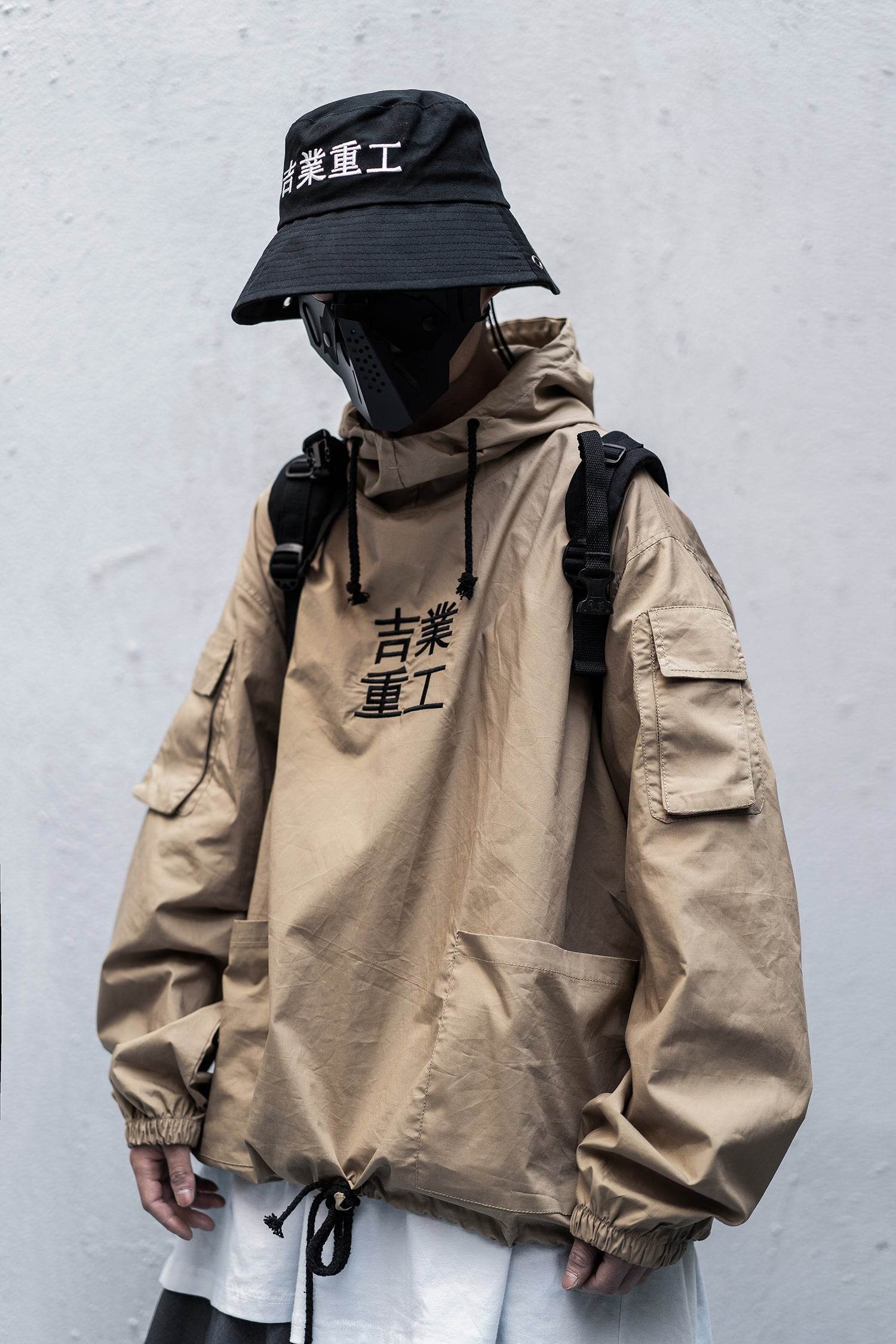 Hi2013 Khaki Industrial Windbreaker - Khaki / S