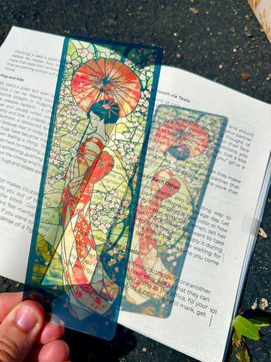 Geisha Bookmark – Elegant Japanese Art, Traditional Beauty, Unique Gift for Book Lovers