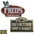 Dexter: New Blood Fred’s Fish and Game & Gig's Butcher Shop Enamel Pin Set - Entertainment Earth Exclusive - 