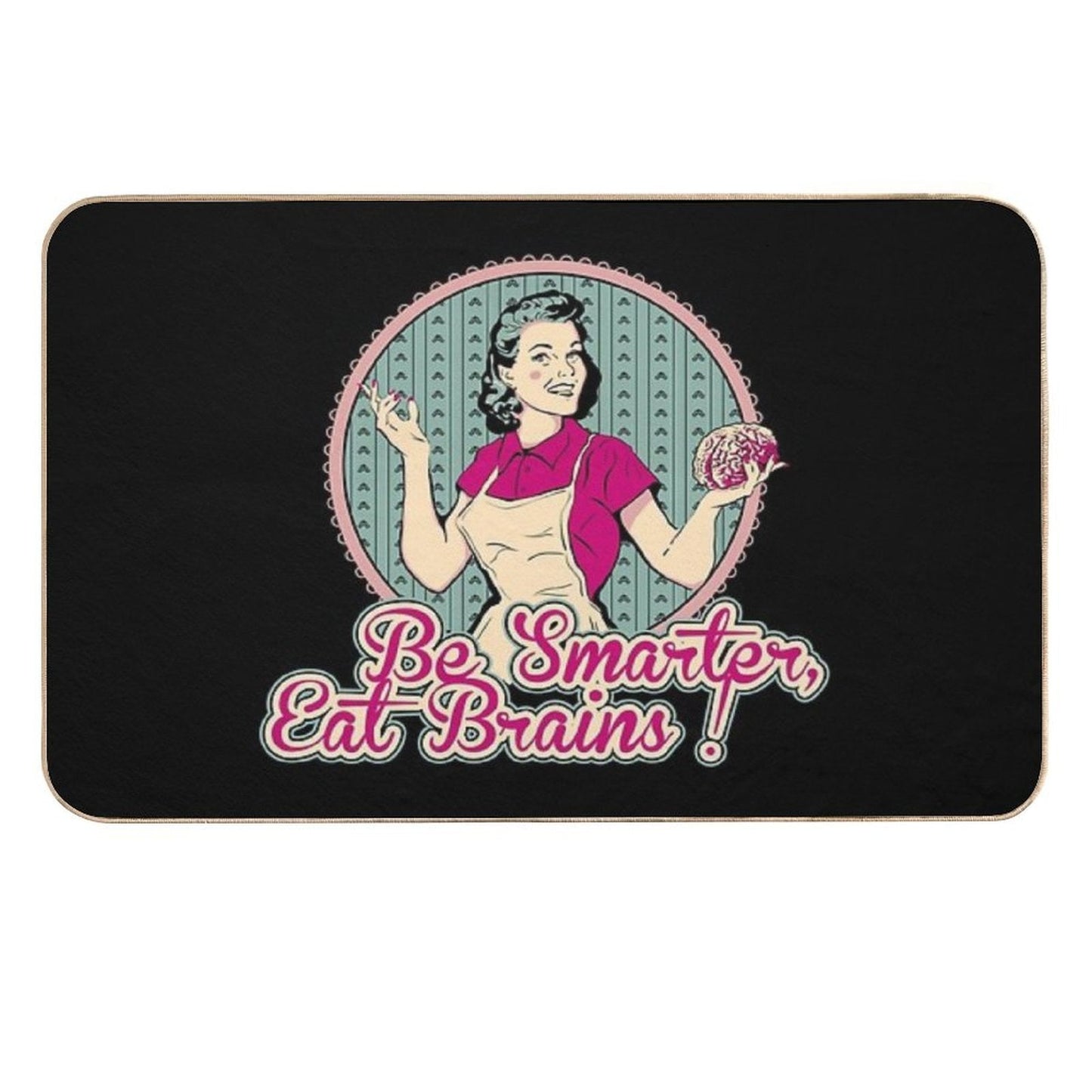 Eat Brains  Rapid-Drying Bath Mat