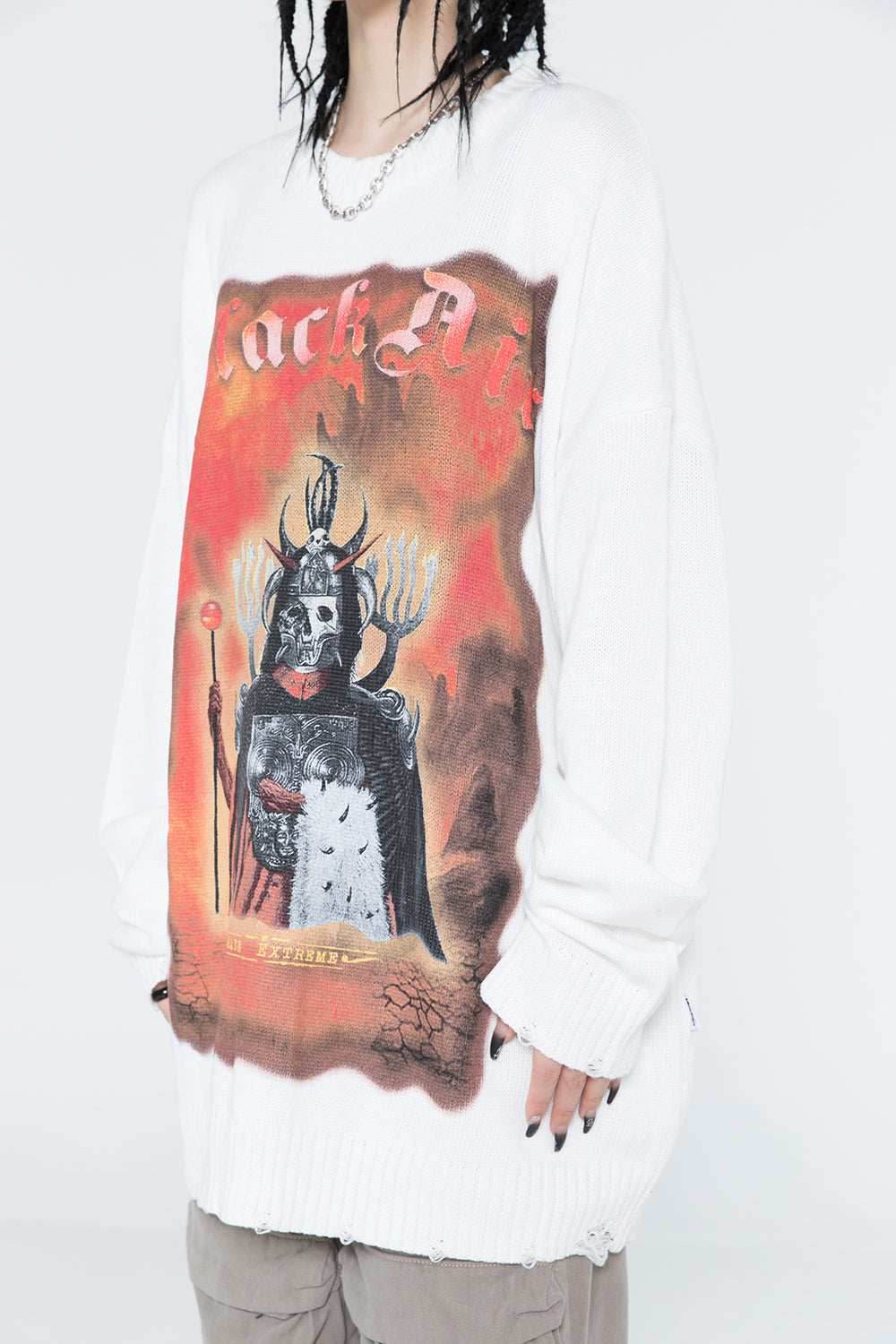 Extreme Dark Demon Knit Sweater - Black / S