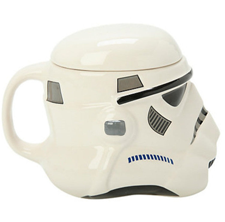 3D Ceramic Coffee mug double wall tea cup Star Wars Darth Vader and Storm Trooper