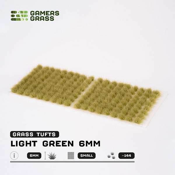 Gamers Grass Tufts: Light Green 6mm- Small - 