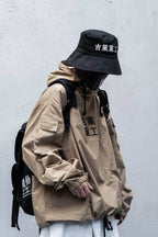 Hi2013 Khaki Industrial Windbreaker - Khaki / S