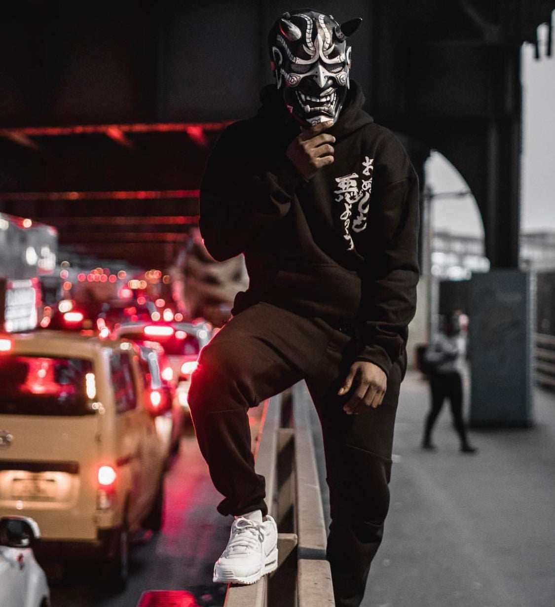 YEH3 Japanese Demon Hoodie - Black / S