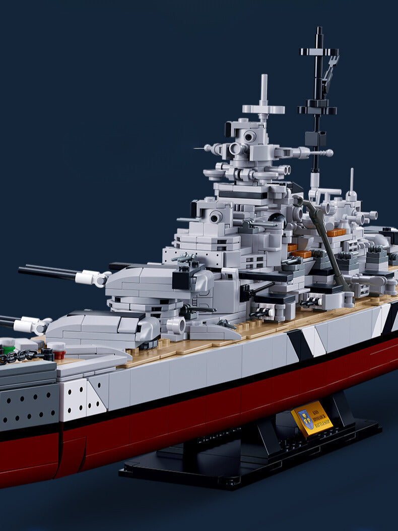 WWII - German Bismark Class Battleship - Legendary Series - Mil-Blox