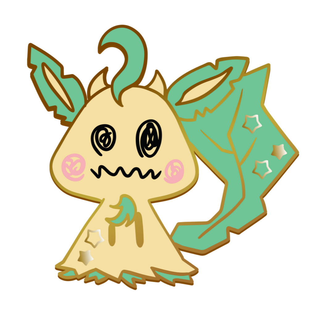 Pokemon: Mimikyu Leafeon Enamel Pin