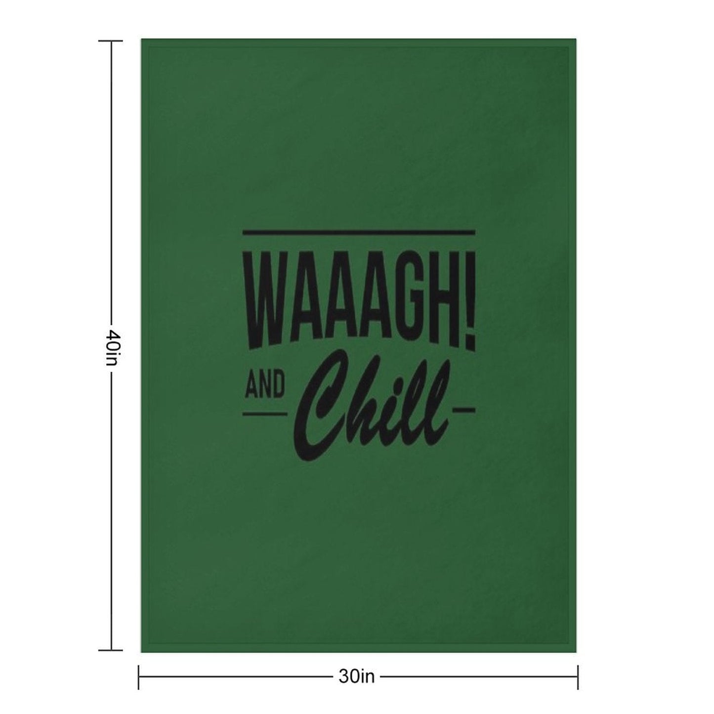 WAAAGH! (and Chill) Throw Blanket
