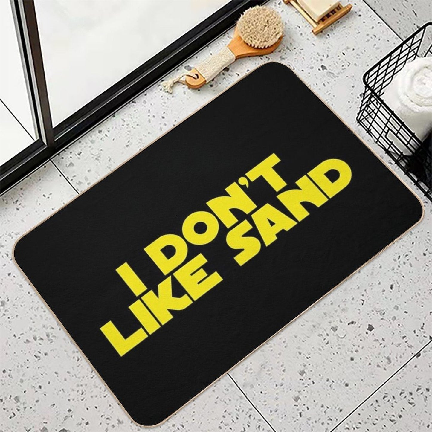 I Don't Like Sand  Dirt-Trapping Bath Mat
