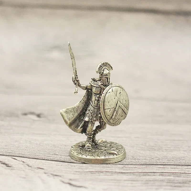 4.5cm Medieval Legion Wraith Soldiers Model Toy Figurines Miniatures Pure Copper Knight  Ornament Decoration Crafts