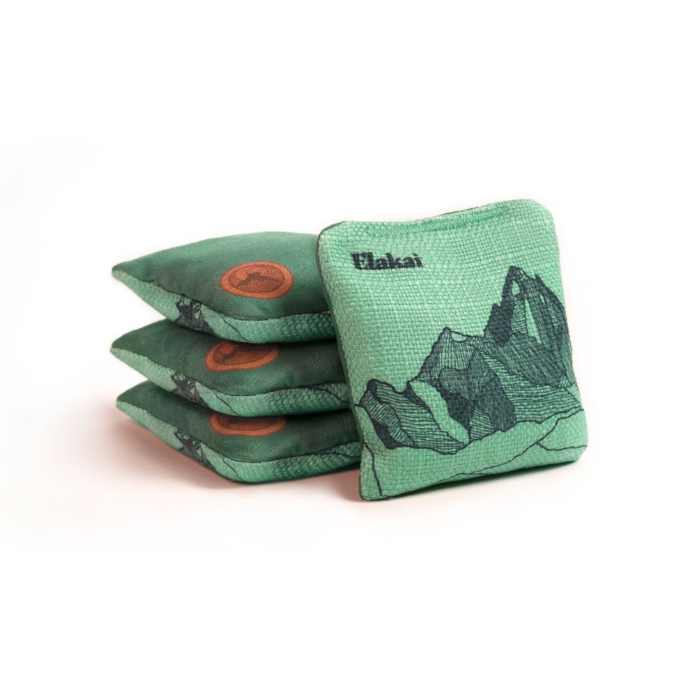 4-in Travel Dual-Sided Cornhole Bags | Mt. Elakai Design Collection