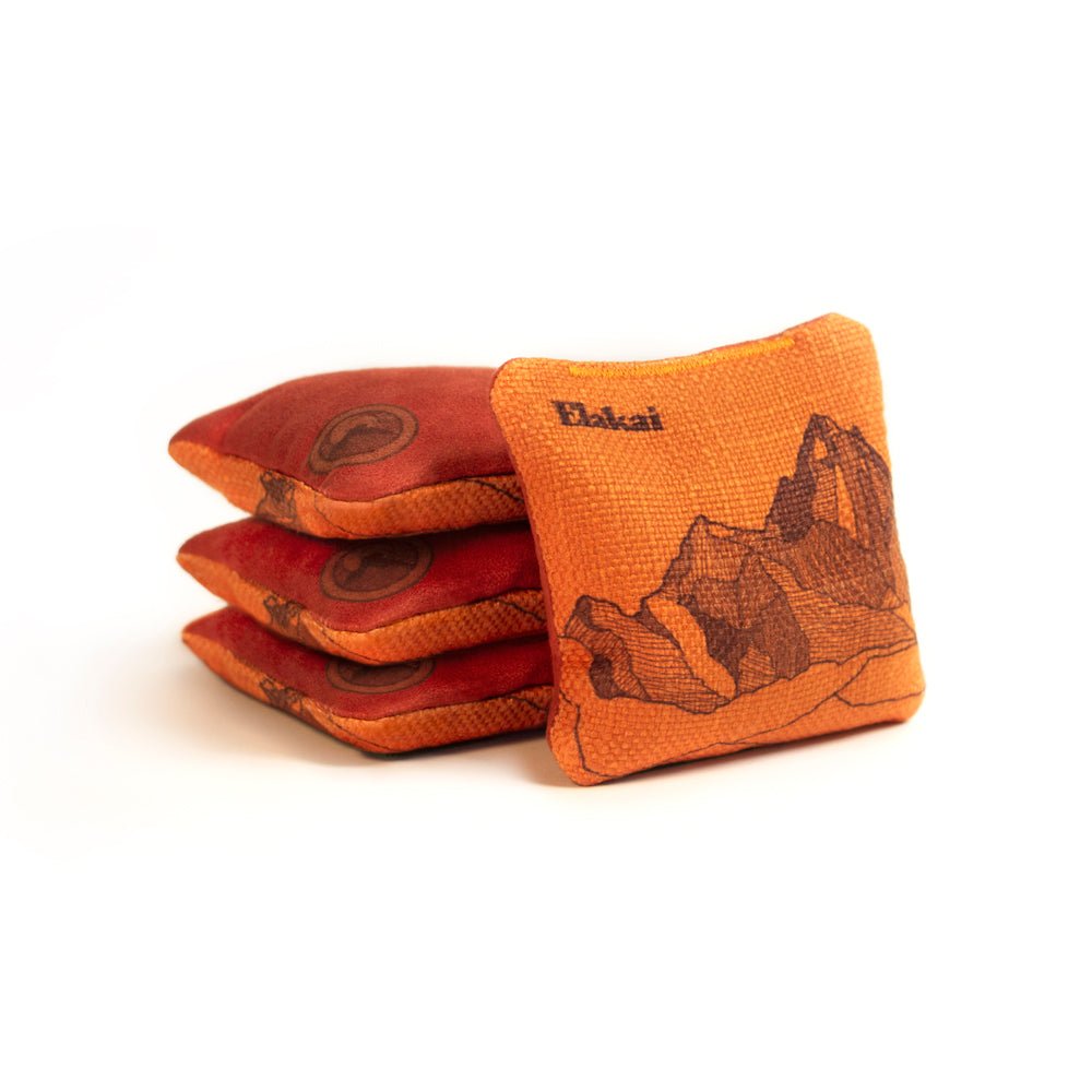 4-in Travel Dual-Sided Cornhole Bags | Mt. Elakai Design Collection