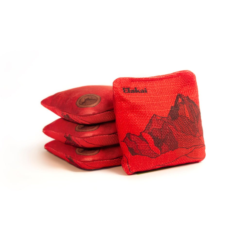 4-in Travel Dual-Sided Cornhole Bags | Mt. Elakai Design Collection