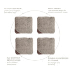 4-in Travel Herringbone Cornhole Bags | Premium All-Weather Collection