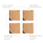 4-in Travel Herringbone Cornhole Bags | Premium All-Weather Collection