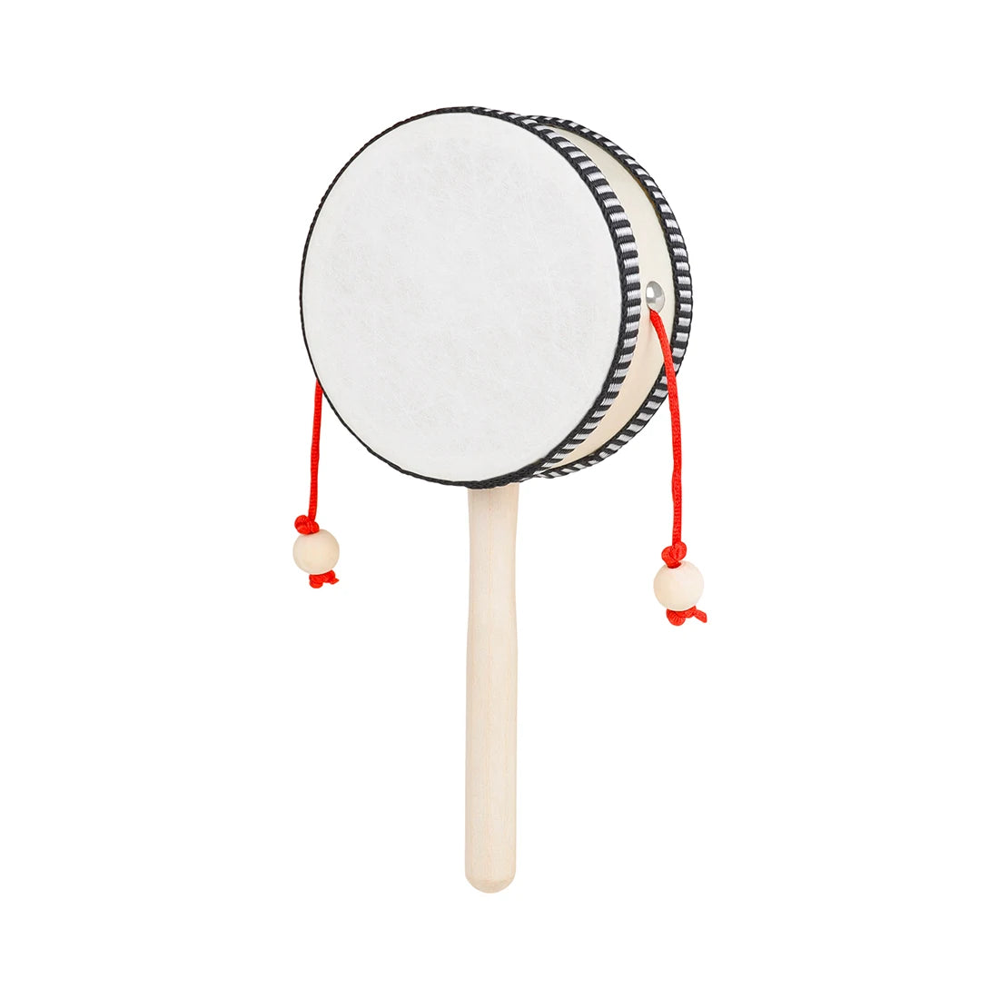 4-inch Rattle drum Wooden Hand Shaking Drum Children's Handheld Toys Handheld Musical Instruments Orff Instrument Tambourine