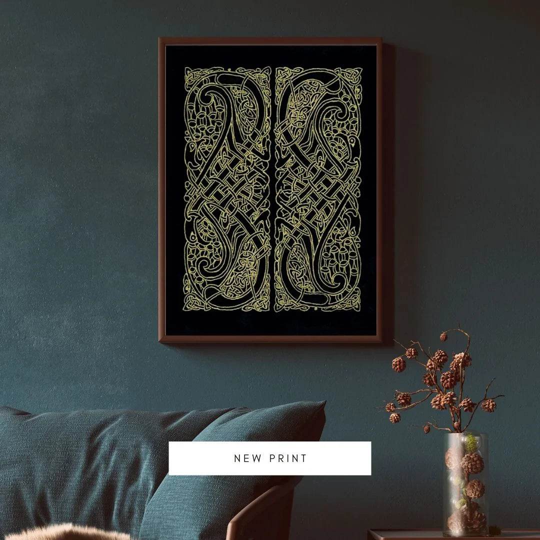 Celtic knot Intertwined Birds | Fine Art Print - 18x24