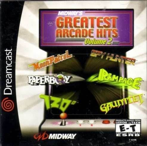Midway's Greatest Arcade Hits Volume 2 (Sega Dreamcast) - Game Manual Only
