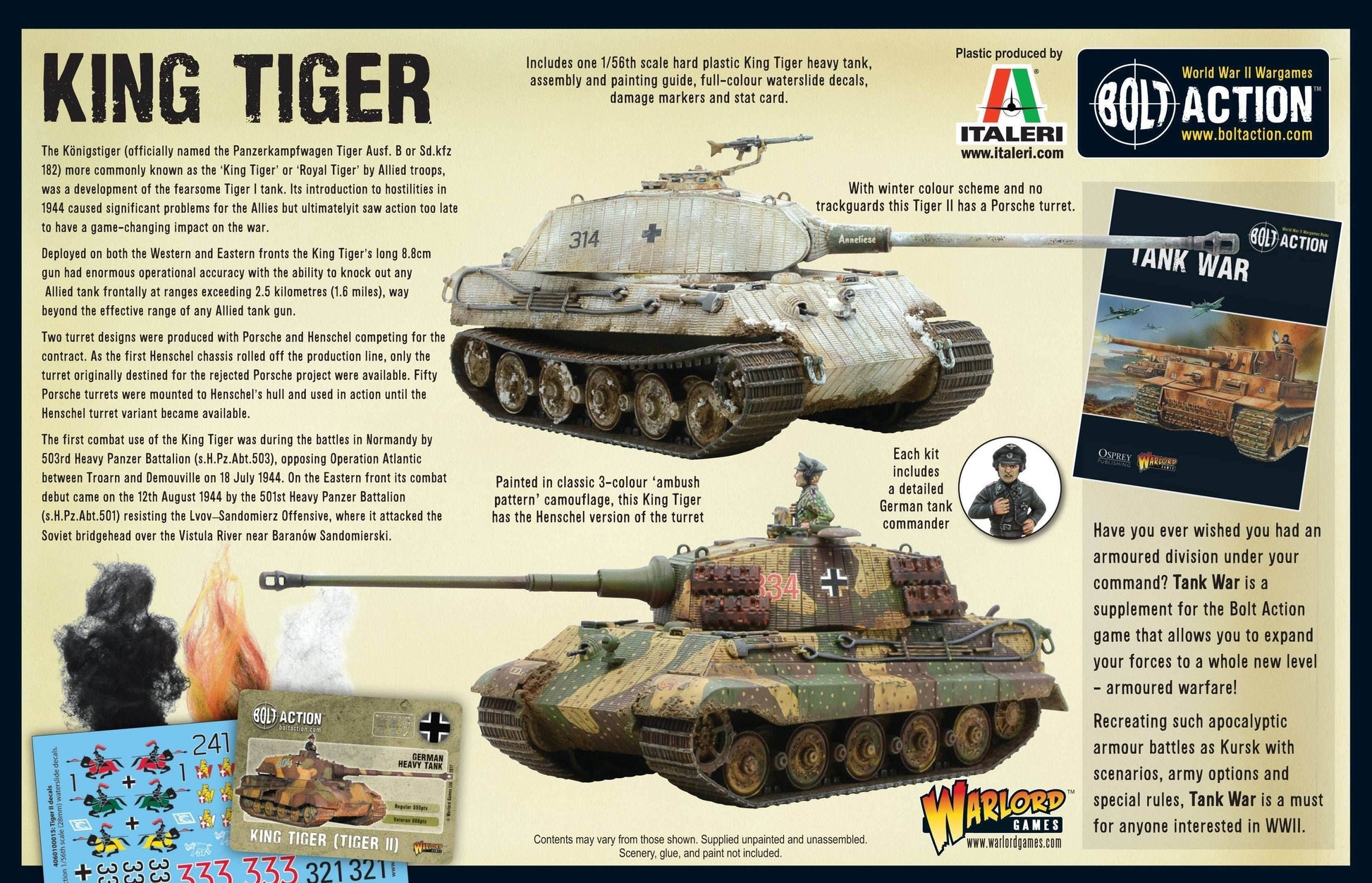 Bolt Action: King Tiger Tank - 